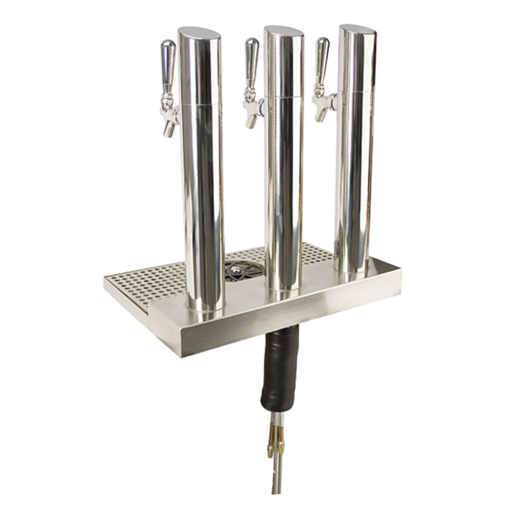 Premium Skyline Triple Faucet Beer Tower Station – Glass Rinser